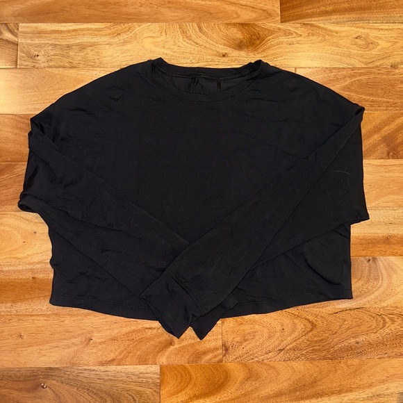 Lululemon Quick Dry Long Sleeve Crop Training Tops - Picture 3 of 4